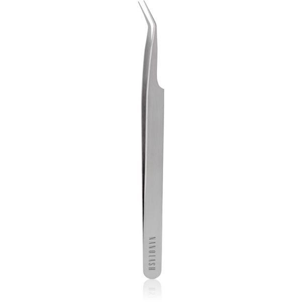 Nanolash Nanolash Eyelash Tweezers Curved апликатор за нанасяне на изкуствени мигли 1 бр.