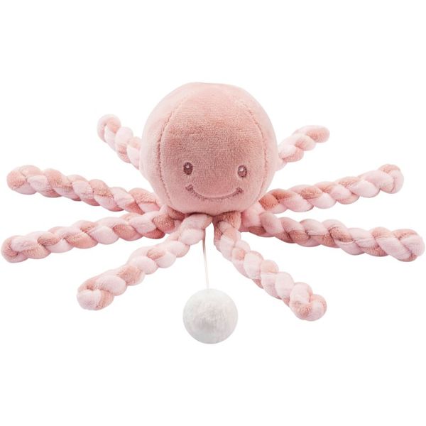 NATTOU NATTOU Cuddly Octopus PIU PIU плюшена играчка с мелодия Lapidou Old Pink / Light Pink 0 m+ 1 бр.