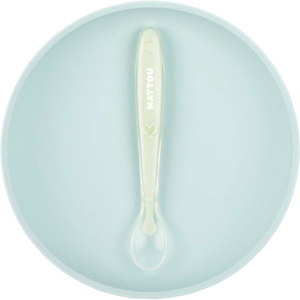 NATTOU NATTOU Tableware Set of 2 Pieces сет за хранене за деца Mint 2 бр.