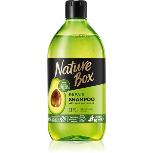Nature Box Nature Box Avocado дълбоко регенериращ шампоан за цъфтяща коса 385 мл.