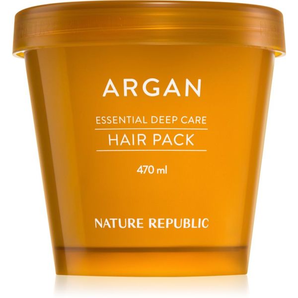 NATURE REPUBLIC NATURE REPUBLIC Argan Essential Deep Care Hair Pack хидратираща и подхранваща маска за увредена коса 470 мл.