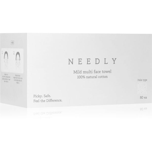 NEEDLY NEEDLY Mild Cleansing Multi Face Towel хавлия еднократен 80 бр.