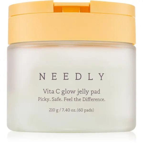 NEEDLY NEEDLY Vita C Glow Jelly Pad почистващи тампони за озаряване на лицето с витамин С 60 бр.
