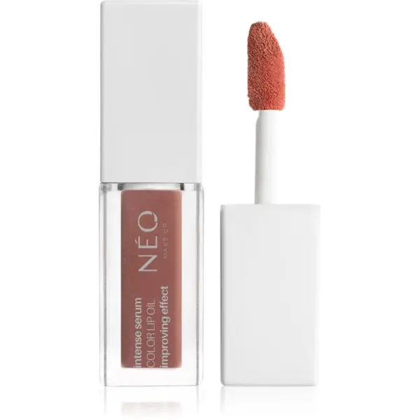 NEO MAKE UP NEO MAKE UP Intense Serum Color Lip Oil дълготрайно течно червило цвят 03 Fresh Peach 4.5 мл.