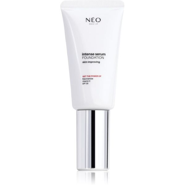 NEO MAKE UP NEO MAKE UP Intense Serum Foundation лек фон дьо тен SPF 30 цвят 01 Porcelain 30 мл.