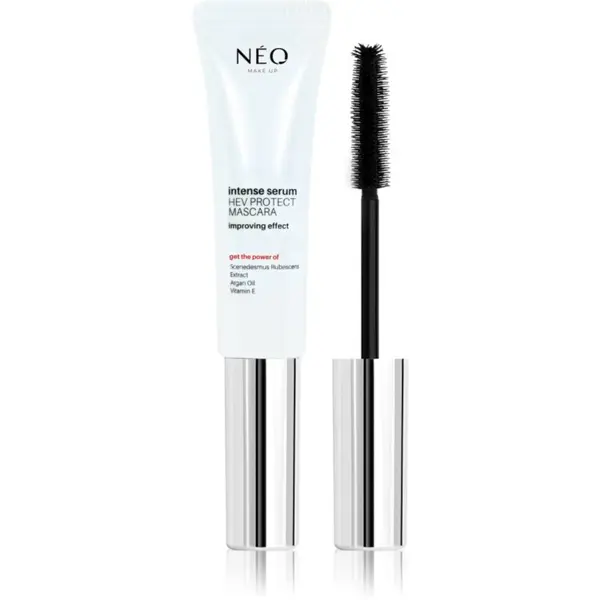 NEO MAKE UP NEO MAKE UP Intense Serum HEV Protect Mascara спирала за обем и сгъстяване на миглите цвят Black 9 мл.