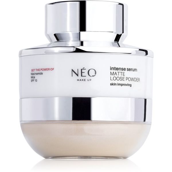 NEO MAKE UP NEO MAKE UP Intense Serum Matte Loose Powder матираща насипна пудра с апликатор цвят Translucent 10 гр.