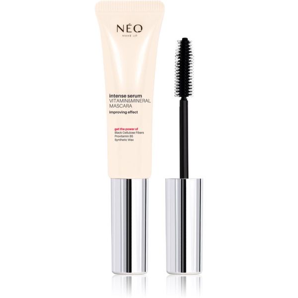 NEO MAKE UP NEO MAKE UP Intense Serum Vitamin & Mineral Mascara подхранваща спирала за стимулиране растежа на миглите цвят Black 9 мл.
