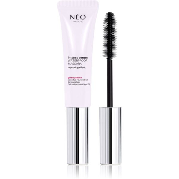NEO MAKE UP NEO MAKE UP Intense Serum Waterproof Mascara водоустойчива спирала за обем и отделяне на мигли цвят Black 9 мл.