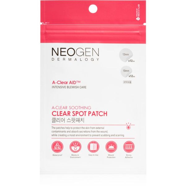 Neogen Dermalogy Neogen Dermalogy A-Clear Soothing Spot Patch почистваща лепенка за кожа с акне 24 бр.
