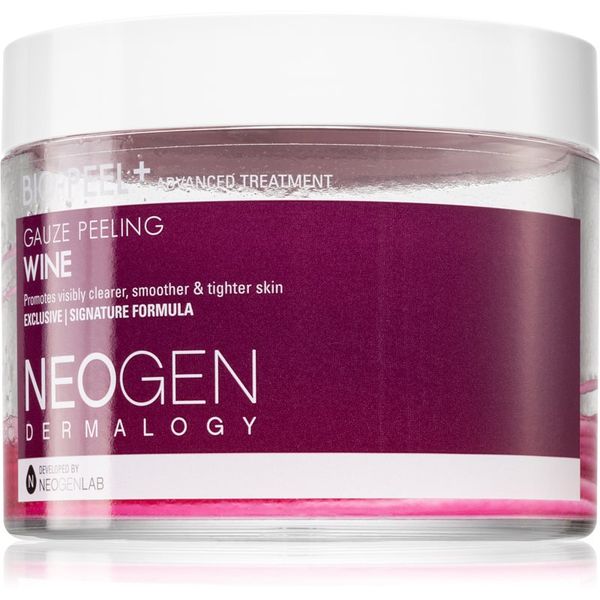 Neogen Dermalogy Neogen Dermalogy Bio-Peel+ Gauze Peeling Wine ексфолиращи тампони за лице за изглаждане на кожата и минимизиране на порите 30 бр.