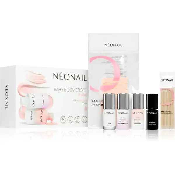 NeoNail NEONAIL Baby Boomer Set Nude комплект за перфектен маникюр цвят Nude