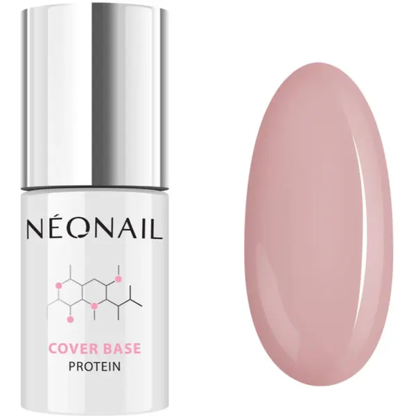 NeoNail NEONAIL Cover Base Protein основен лак за нокти с гел цвят Natural Nude 7,2 мл.