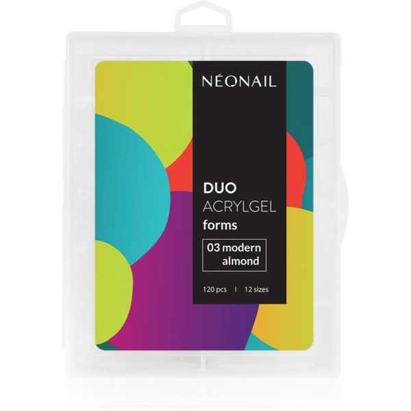 NeoNail NEONAIL Duo Acrylgel Forms шаблони за нокти тип 03 Modern Almond 120 бр.
