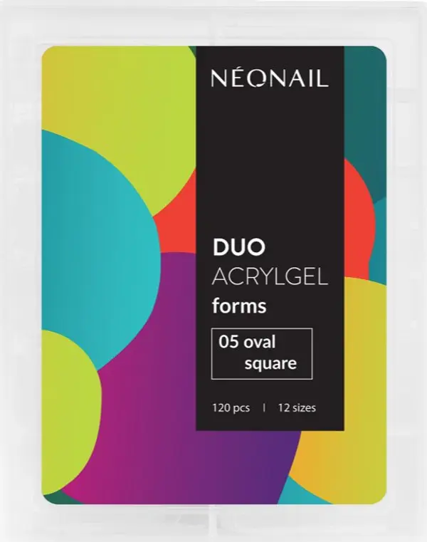 NeoNail NEONAIL Duo Acrylgel Forms шаблони за нокти тип 05 Oval Square 120 бр.