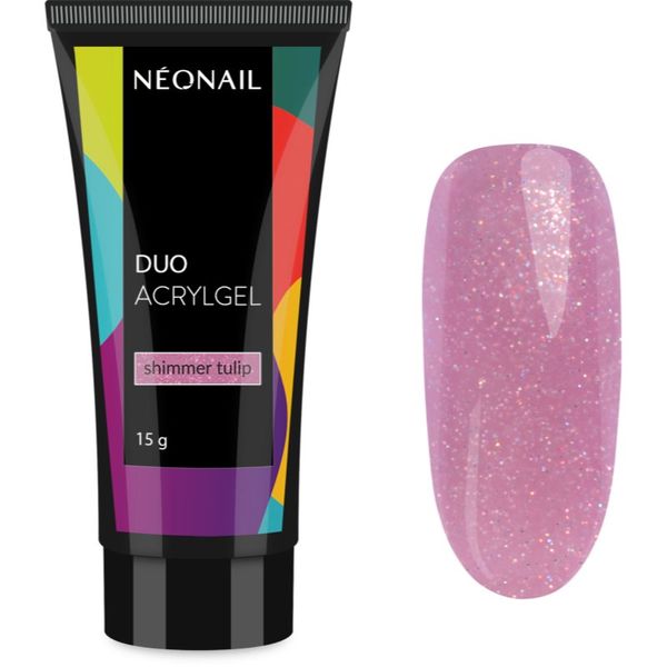 NeoNail NEONAIL Duo Acrylgel Shimmer Tulip гел за гел и акрилни нокти 15 гр.