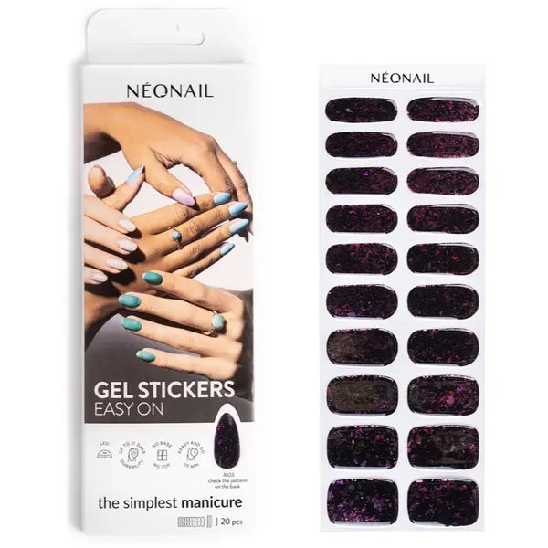 NeoNail NEONAIL Easy On Gel Stickers Стикери за нокти с използване на UV/LED лампа цвят M03 20 бр.