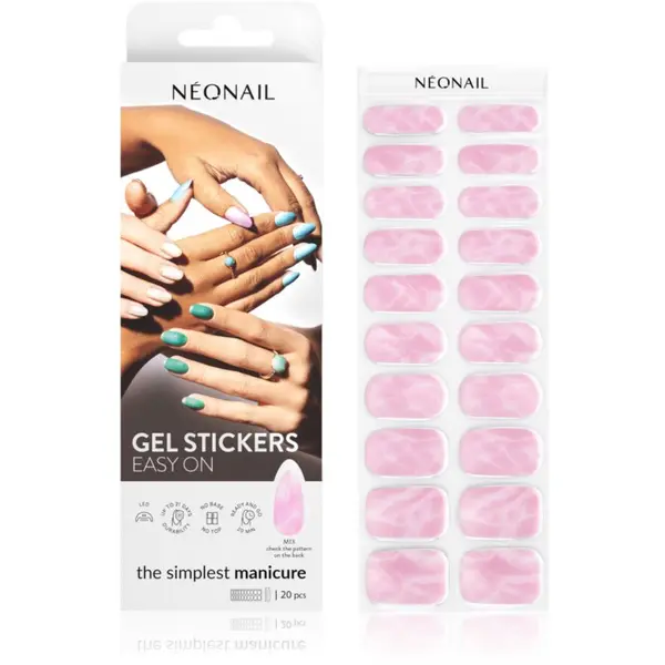 NeoNail NEONAIL Easy On Gel Stickers Стикери за нокти с използване на UV/LED лампа цвят M13 20 бр.