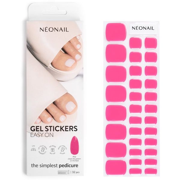 NeoNail NEONAIL Easy On Gel Stickers Стикери за нокти за крака цвят P02 32 бр.