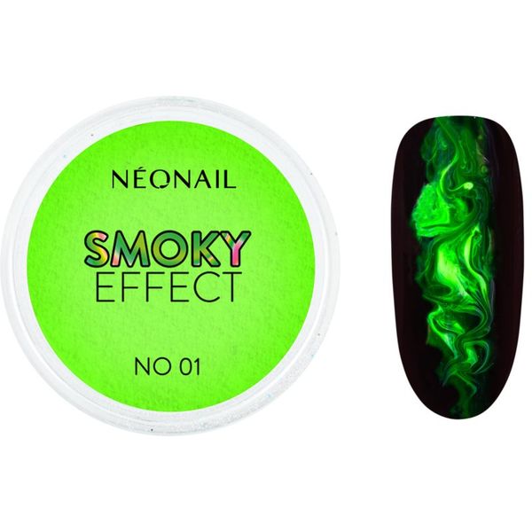 NeoNail NEONAIL Effect Smoky цветна пудра за нокти цвят No. 1 Green 2 гр.