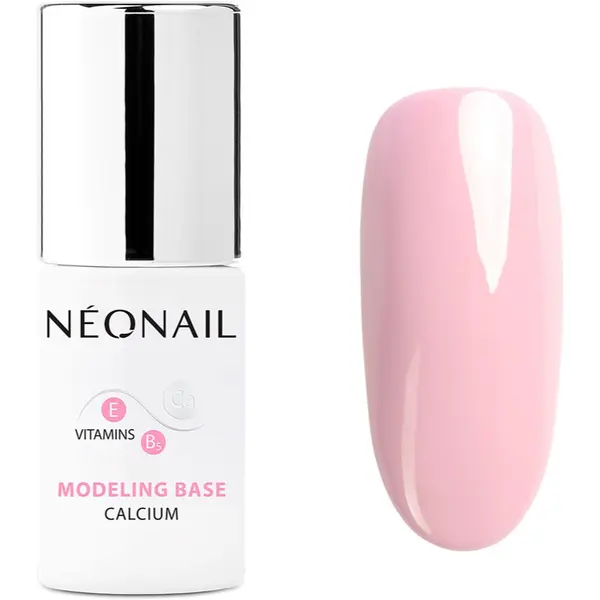 NeoNail NEONAIL Modeling Base Calcium основен лак за нокти с гел с калций цвят Blush Boomer 7,2 мл.