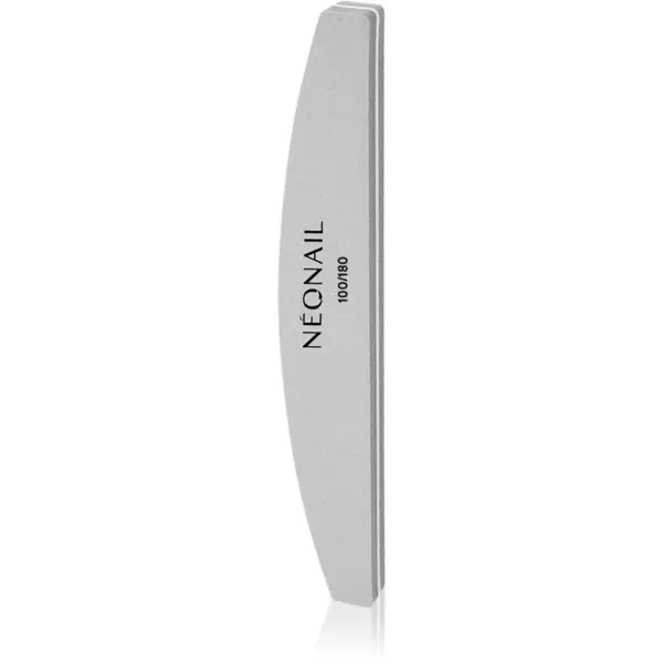 NeoNail NEONAIL Nail Buffer Curved пила за полиране на нокти тип 100/180 Grey 1 бр.