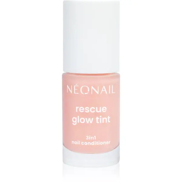 NeoNail NEONAIL Rescue Glow Tint 3in1 Nail Conditioner подхранващ лак за нокти цвят Peachy Nude 7.2 мл.