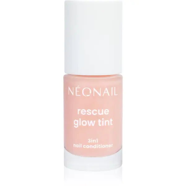 NeoNail NEONAIL Rescue Glow Tint 3in1 Nail Conditioner подхранващ лак за нокти цвят Peachy Peach 7.2 мл.