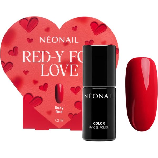 NeoNail NEONAIL Special Set Red-y for Love гел лак за нокти (лимитирана серия) цвят Sexy Red 7.2 мл.