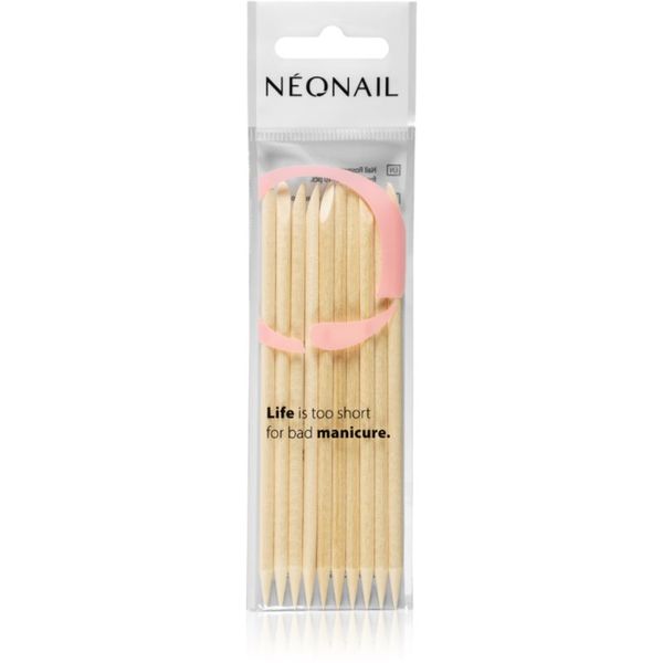NeoNail NEONAIL Wooden Sticks дървено приспособление за избутване кожичките на ноктите 10 бр.