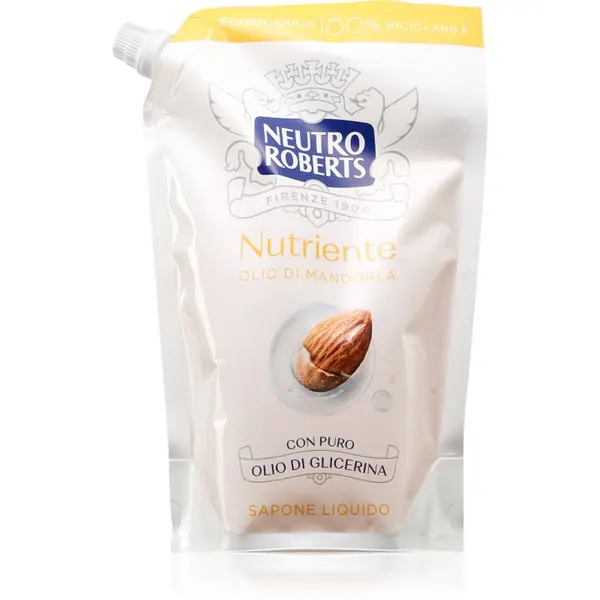 Neutro Roberts Neutro Roberts Olio di Mandorla течен сапун за ръце с подхранващ ефект резервен пълнител 400 мл.