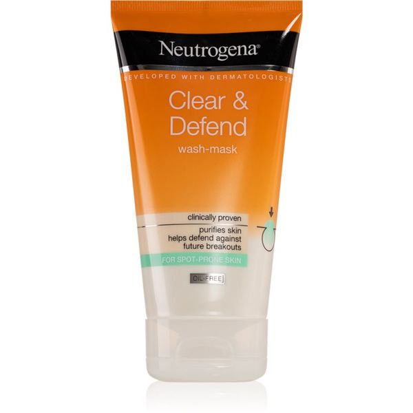 Neutrogena Neutrogena Clear & Defend почистваща маска и гел 2в1 150 мл.
