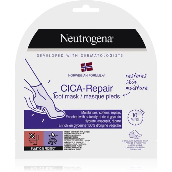 Neutrogena Neutrogena Norwegian Formula® CICA Repair хидратираща маска за крака 1 бр.