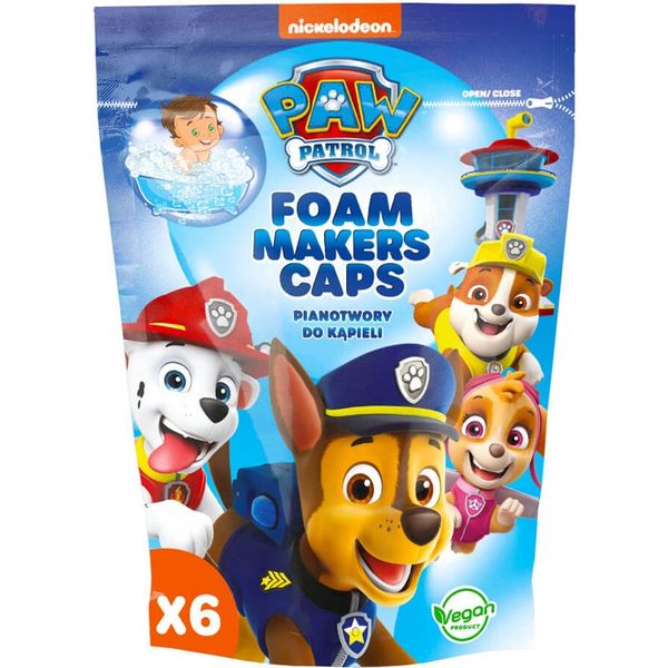 Nickelodeon Nickelodeon Paw Patrol Foam Makers Caps пяна за вана за деца 6x16 гр.