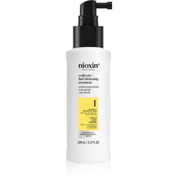 Nioxin Nioxin System 1 Scalp + Hair Thickening Treatment серум за плътност и защита срещу накъсване на косата 100 мл.