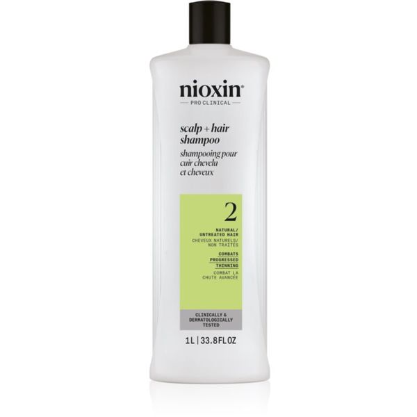 Nioxin Nioxin System 2 Scalp + Hair Shampoo шампоан срещу изтъняване на косата 1000 мл.