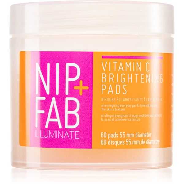 NIP+FAB NIP+FAB Vitamin C Fix почистващи тампони за озаряване на лицето 60 бр.