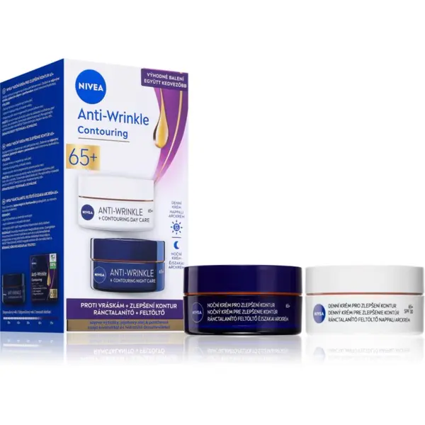 Nivea NIVEA Anti-Wrinkle Contouring изгодна опаковка за изглаждане на контурите 65+