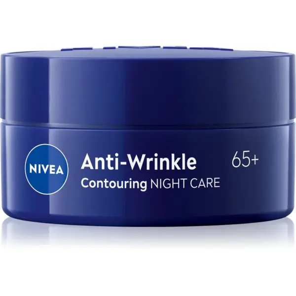 Nivea NIVEA Anti-Wrinkle Contouring нощен лифтинг крем за определяне контурите на лицето за изглаждане на контурите 65+ 50 мл.