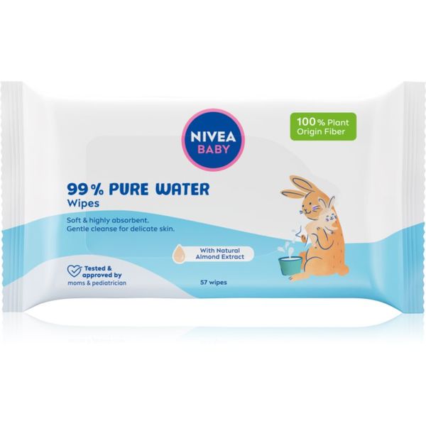 Nivea NIVEA BABY Pure Water освежаващи мокри кърпички 57 бр.