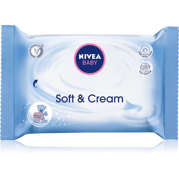 Nivea Nivea Baby Soft & Cream почистващи кърпички 63 бр.