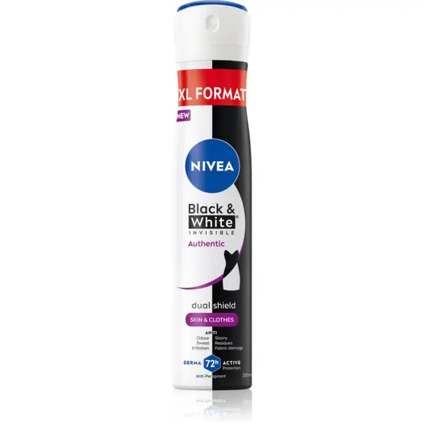 Nivea NIVEA Black & White Authentic антиперспирант-спрей 72 ч. 200 мл.