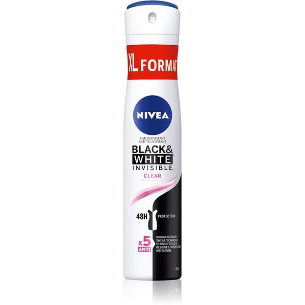 Nivea NIVEA Black & White Invisible Clear антиперспирант-спрей за жени 200 мл.