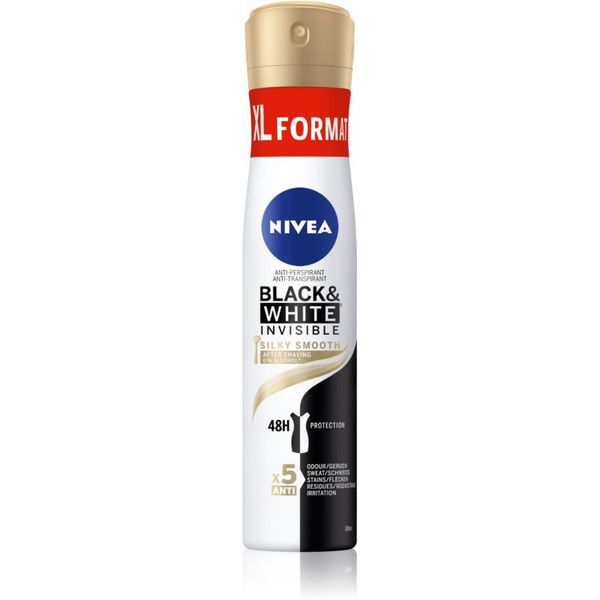 Nivea Nivea Black & White Invisible  Silky Smooth антиперспирант-спрей за жени 200 мл.
