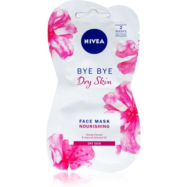 Nivea Nivea Bye Bye Dry Skin подхранваща маска с мед 2x7.5 мл.