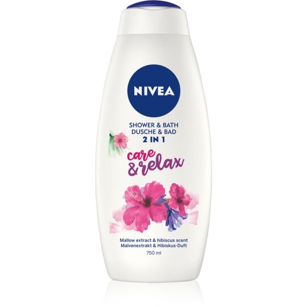 Nivea Nivea Care & Relax пяна за вана и душ гел 2 в 1 750 мл.