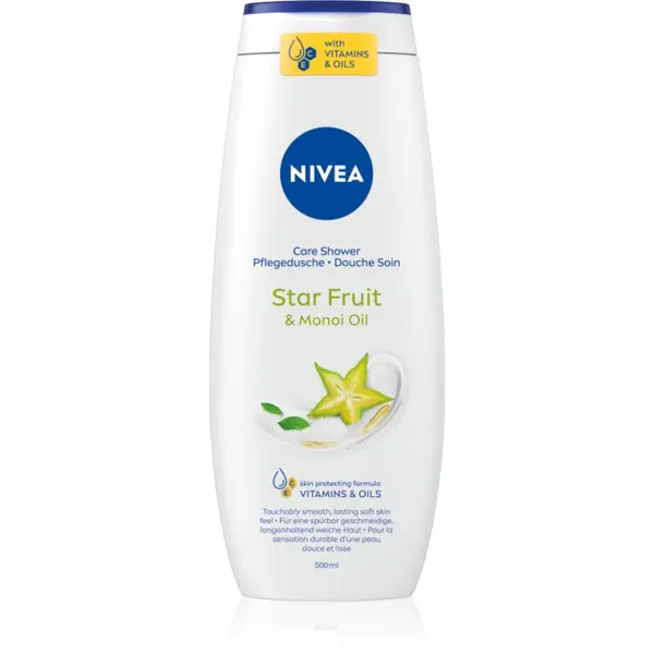Nivea NIVEA Care Shower Star Fruit & Monoi Oil хидратиращ душ гел 500 мл.