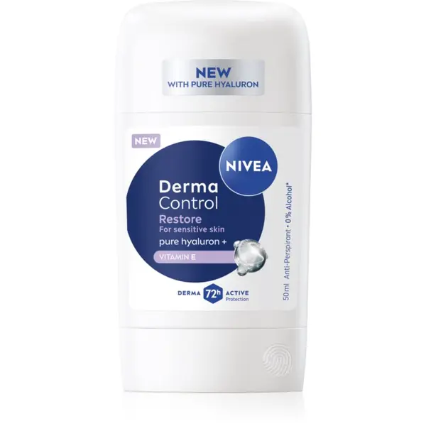 Nivea NIVEA Derma Control Restore твърд антиперспирант за чувствителна кожа 50 мл.