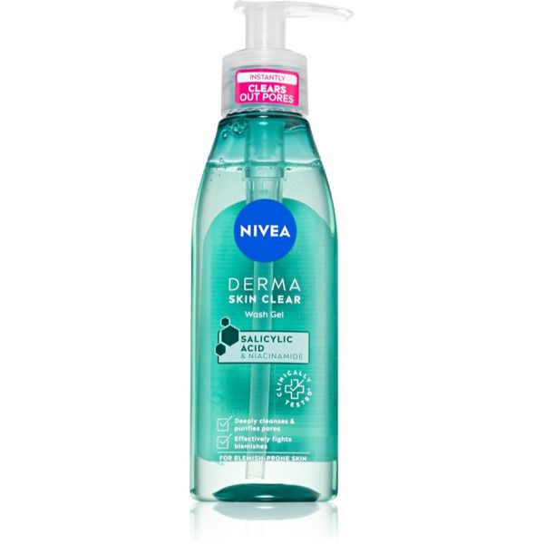 Nivea Nivea Derma Skin Clear почистващ гел за лице 150 мл.
