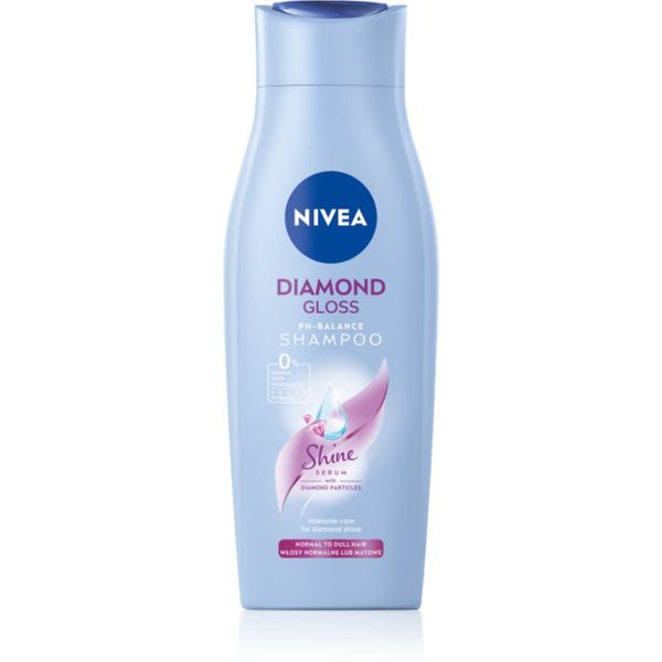 Nivea Nivea Diamond Gloss грижовен шампоан за уморена коса без блясък 400 мл.